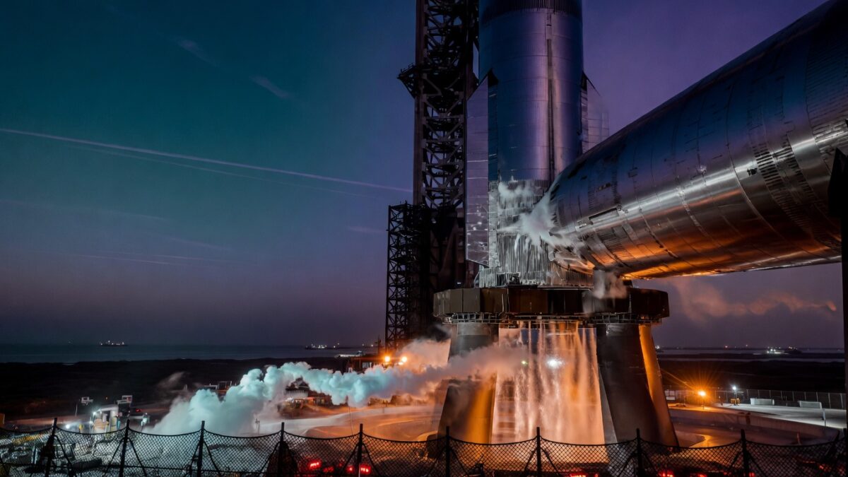SpaceX Starship V3 初飛行カウントダウン開始 SpaceX Starship V3 初飛行カウントダウン開始
