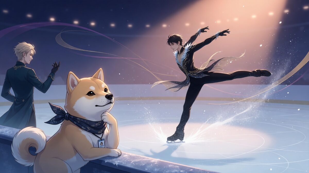 『ユーリ!!! on ICE』ステファン・ランビエールが勝生勇利のフリースケーティングを披露 『ユーリ!!! on ICE』ステファン・ランビエールが勝生勇利のフリースケーティングを披露
